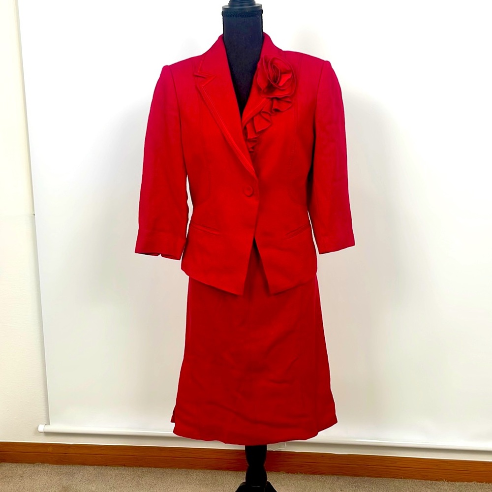 White House Black Market suit jacket and skirt.